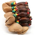 thumbnail image 3 of Handbell African Drum Bracelet HandMade Nut Shell Handbell Percussion Musical Instrument Supplies, 3 of 7