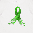 thumbnail image 4 of Inktastic Mental Health Awareness Ribbon with Green Hearts Boys or Girls Baby T-Shirt, 4 of 5