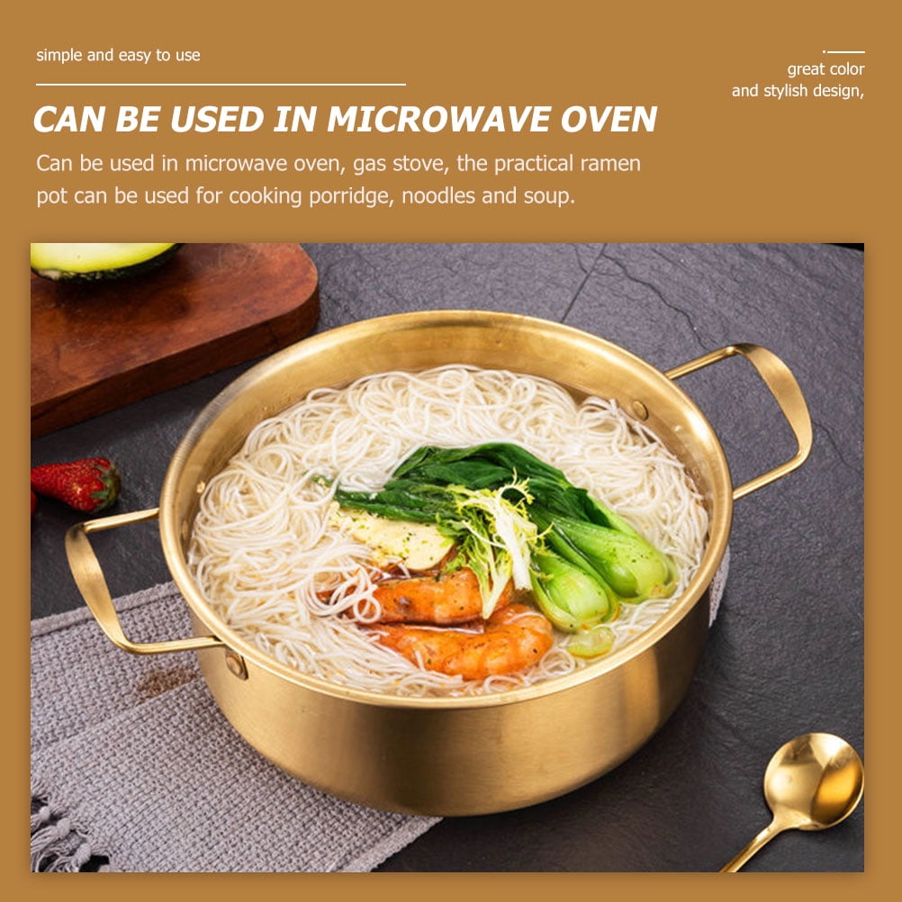 Instant Noodle Pot Stainless Steel Soup Pots Cookware Ramen Cauldron Korean Cooking