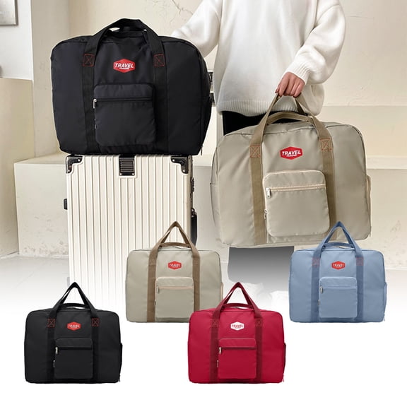 Travel Duffel Bag with Shoes Compartment, 51x20x41cm Foldable Gym Bag with Trolley Sleeve, Water-resistant & Durable for Sports Gear and Travel Essentials, Perfect for Gym, Workouts, and