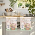 thumbnail image 4 of Happy Easter Kitchen Towels Set of 2, Cute Bunny Colorful Eggs Spring Flowers Green Absorbent Dish Towels for Kitchen, Microfiber Hand Towel, Quick Drying Tea Towel for Cleaning Decorative Dishcloths, 4 of 7