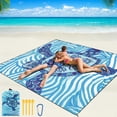 thumbnail image 1 of Manta de playa WIWIGO impermeable a prueba de arena 201x211 cm, 1 of 6