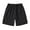 c01Black, variant on Men's Linen Casual Classic Fit 11 Inch Inseam Elastic Waist Solid Shorts Summer Soft Comfort Breathable Shorts with Drawstring Black L