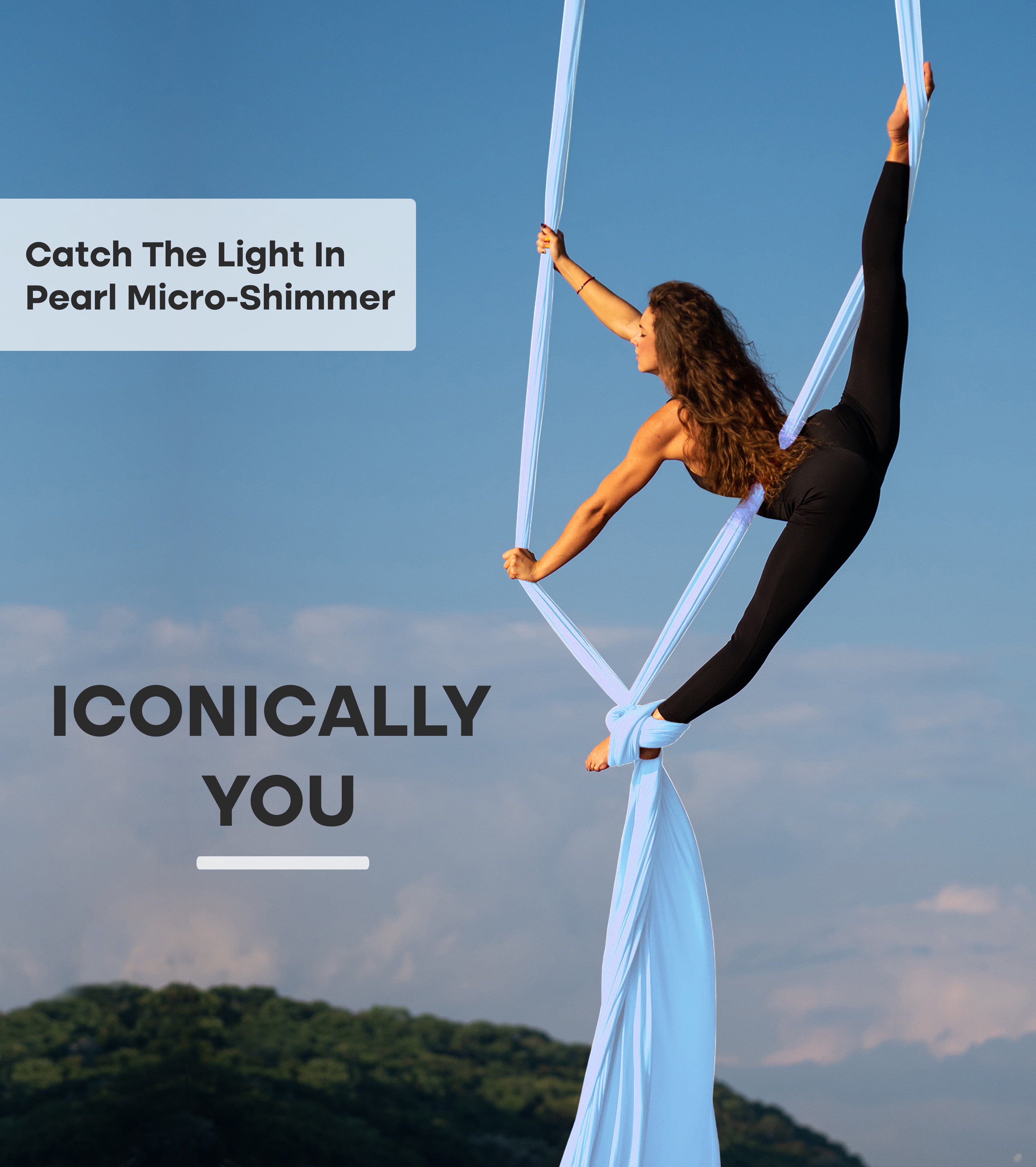 Orbsoul Aerial Silks Set + Yoga Hammock (Complete Rigging Hardware) - Premium Aerial Nylon Silks 40 Denier Tricot