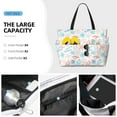 thumbnail image 2 of Wukai Colorful Seashells1 Print Zipper Bag,large Beach Tote Bag,Waterproof Sandproof Bag,Grocery and Picnic Tote Travel Bag, 2 of 5