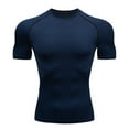 thumbnail image 4 of Men's T Shirt Outdoor Training Fitness Gym Jogging Running Sweatshirt Bat/-Man Compression Shirts Tight Elastic Breathable, 4 of 10