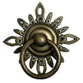 thumbnail image 1 of Gado Gado Hardware HRP5014 Ring Pull with Carved Filigree Star Backplate- Large, 1 of 1
