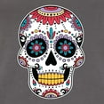 thumbnail image 5 of Wild Bobby Day Of The Dead Sugar Skull Pop Culture Women Slim Fit Junior Tee, Dark Grey, Large, 5 of 5
