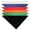 Mix Colors, variant on Dog Cotton Bandanas - 4 Pack - Scarf Triangle Bibs for Small, Medium and Large
