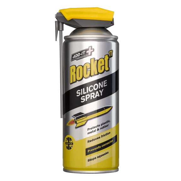 Rocket TT Silicone Spray 13.5 fl oz – Water-Resistant Lubricant for Home & Auto