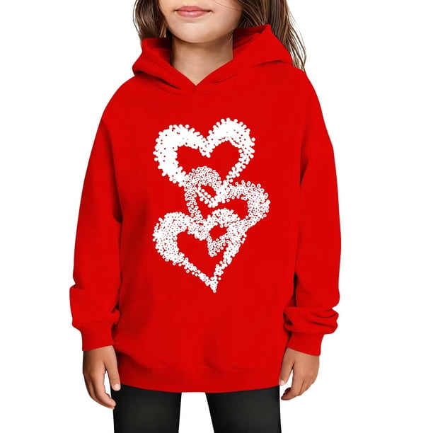 Sudaderas con capucha para niños y niñas, sudaderas casuales de manga larga, lindas sudaderas de gran tamaño con bolsillo de polar, chaquetas para niñas