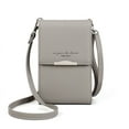 thumbnail image 1 of Small PU Crossbody Bag Cell Phone Purse Zip Wallet with Credit Card Slots for Women, 1 of 5