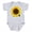 Heather Gray, variant on CafePress - Sunflower - Cute Infant Bodysuit Baby Romper - Size Newborn - 24 Months
