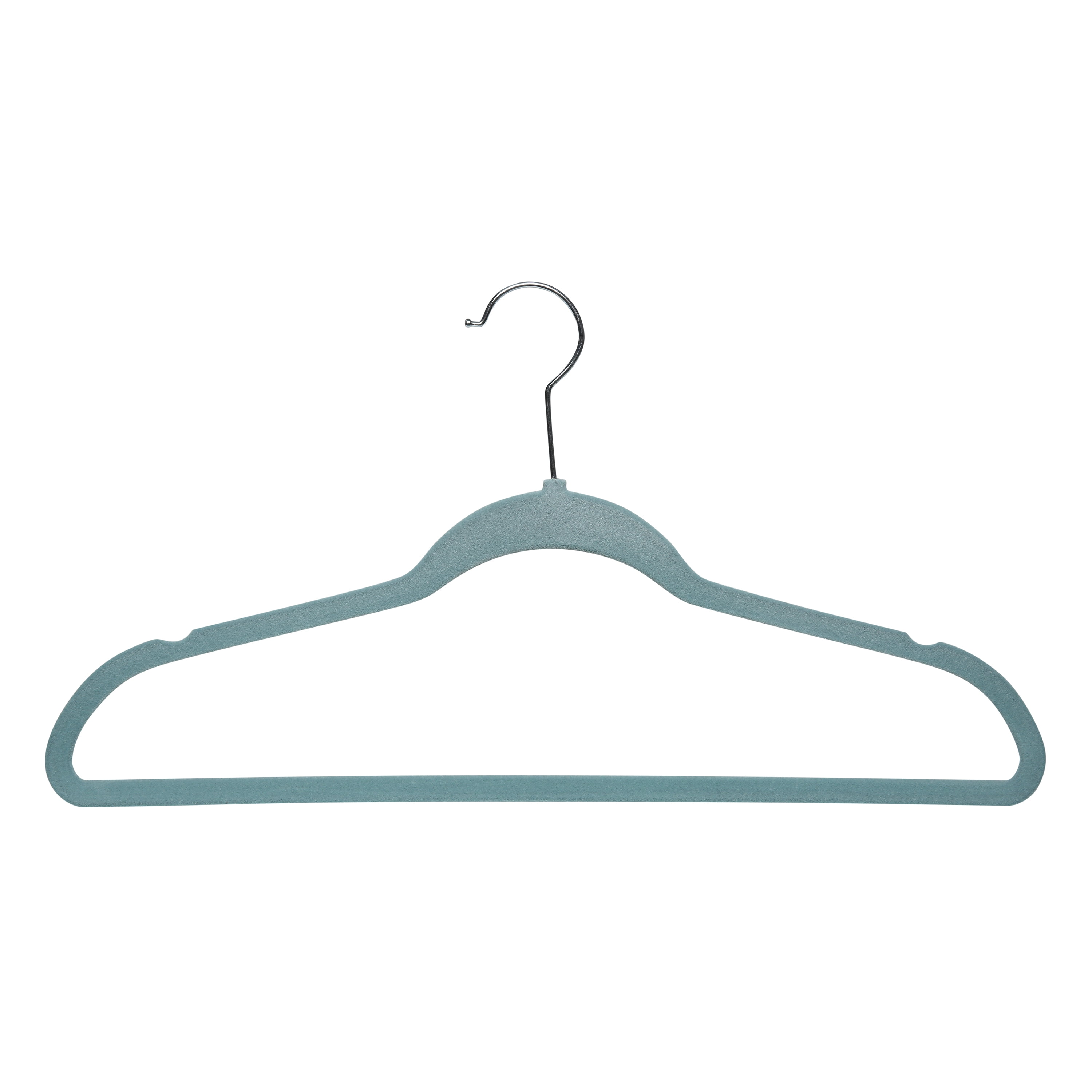 Simplify Slim Velvet Plastic Clothes Hangers, 25 Count