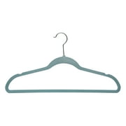 Simplify 10 Pack Velvet Clothing Hangers in Blue