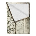 thumbnail image 2 of Zombie Soft Flannel Fleece Throw Blanket, Dead Man in Abandoned Old House Hell Style Mystery Blood Vampire Design, Cozy Plush for Indoor and Outdoor Use, 60" x 80", Jade Green Cream, by Ambesonne, 2 of 5