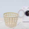 thumbnail image 3 of Mini Plastic Storage Basket Cleaning Tool Bucket laundry storage basket Storage Box Beige, 3 of 8