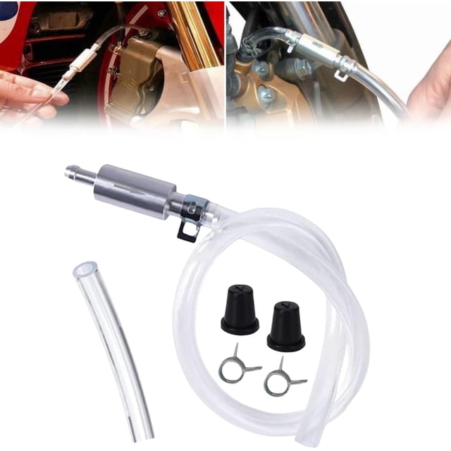 Universal Brake Bleeder Hose - 2025 Upgraded One Way Check Valve Tube Bleeding Tool Kit, Car Motorcycle Brake Fluid Bleeder Kit for Hydraulic Brake System (1 Pc)