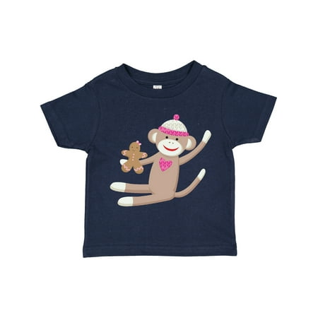 

Inktastic Sock Monkey Gingerbread Gift Toddler Boy or Toddler Girl T-Shirt