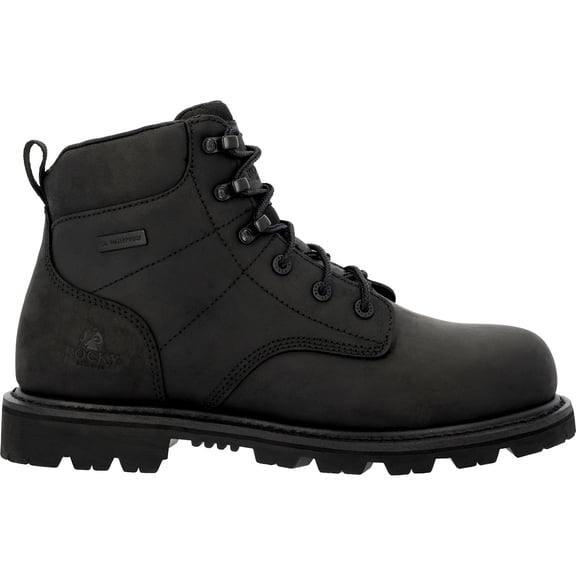 Rocky Ranger Waterproof Work Boot, Black, Size 9(M)
