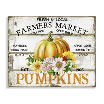Stupell Industries Rustic & Floral Farm Market Holiday Painting Gallery Wrapped Canvas Art Prints Wall Art, 40 x 30