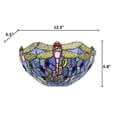 thumbnail image 3 of CHLOE Lighting SUNNIVA Dragonfly Tiffany-Style 1 Light Wall Sconce 12" Wide, 3 of 3