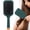 Dark Green, variant on Suodoka Anti-Static Massage Comb Scalp Detangling Hair Brush with Air Cushion Soft Silicone Bristles Home Styling Tool for Long Short Curly Straight Hair Black