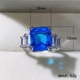 thumbnail image 2 of QQTDFG Fashion 925 Silver Ring Women Jewelry Cubic Zirconia Wedding Party Ring Sz 6-10-#4-8, 2 of 3