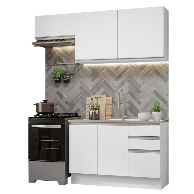 Cocina Integral Completa Madesa Glamy 180cm Blanco 09