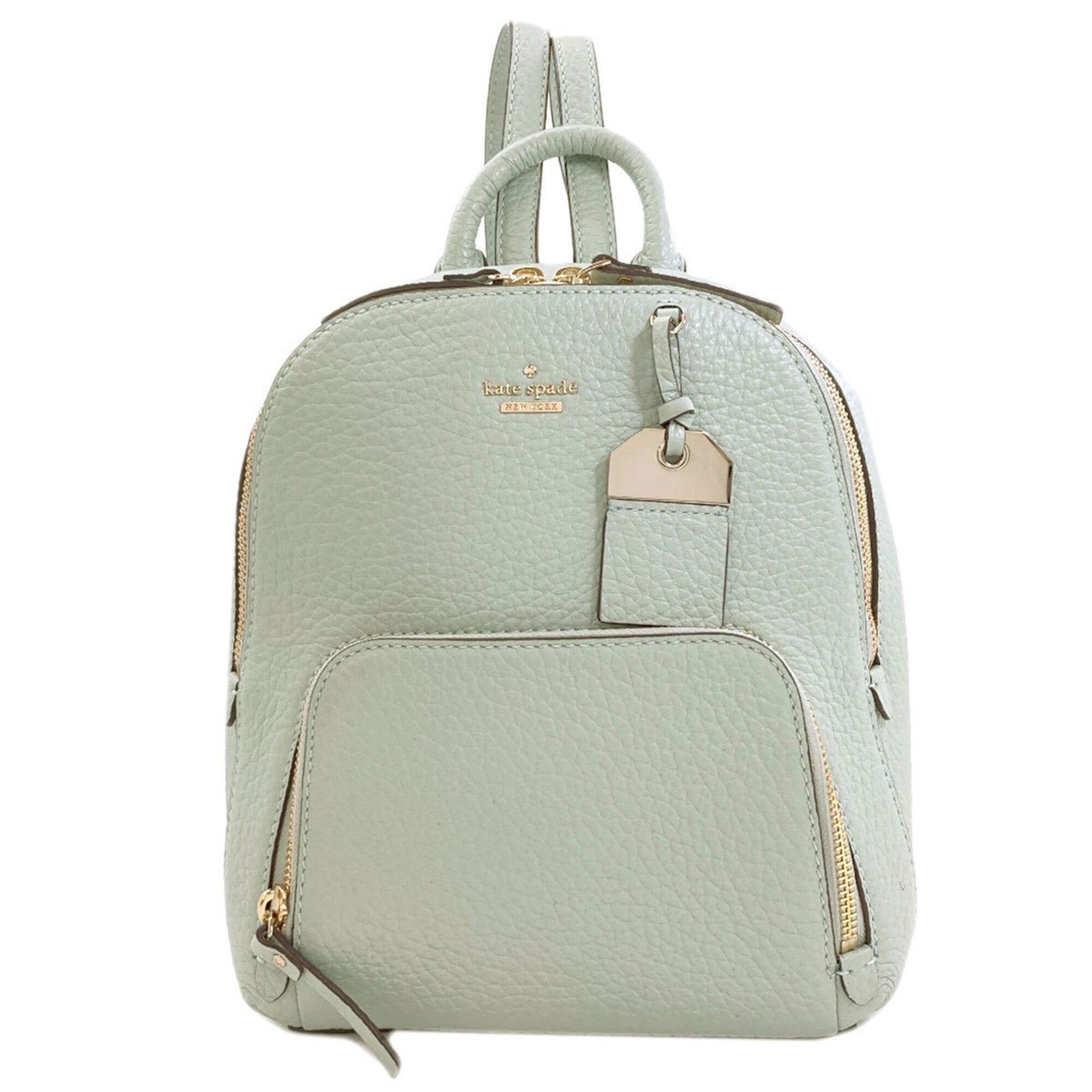 kate spade Quilted Mint Green Backpack Kate Spade Mint Green Leather Wellesley Rachelle Shoulder  main image 3