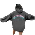 thumbnail image 2 of California Los Angeles Hoodie 2025 Y2K Graphic Hoodies with Pockets Streetwear Hooded Sweatshirt Hoodie Women Pullover, 2 of 8