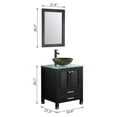 thumbnail image 7 of Wonline 24" Vessel Sink Wood Bathroom Cabinet w/Mirror And Temepered Glass Countertop, 7 of 7