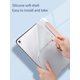 thumbnail image 3 of 1pc Pure White Silicone Painted Tablet Protective Case With Pen Slot, Shockproof, Sleep/wake Function, Compatible With Samsung Ipad, 3 of 4
