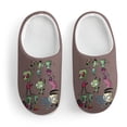 thumbnail image 3 of Invader Zim Pattern Kid's Cotton Slippers Winter Warm Soft Plush Slippers with Rubber Sole Non-Slip Indoor Outdoor Slip on Shoes Fluffy House Slippers For Boys Girls Teen, 3 of 8