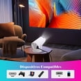 thumbnail image 3 of AOSO 300Pro 4K Mini Proyector Portátil, Auto Keystone, 200 ANSI Android projector Inteligente con WiFi6 & BT 5, Pantalla de 120 Pulgadas, Giro de 160 Grado, Proyectors de Cine Familia y Para Exteriore, 3 of 5