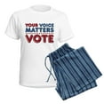 thumbnail image 5 of CafePress - Your Voice Matters Women's Light Pajamas - Women's Short Sleeve Print T-Shirt and Pants Light Cotton Pajama Set, 5 of 7