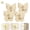 4Yellow, variant on Rotating Butterfly Adhesive Wall Hooks,Cute No-Drill 3-Prong Swivel Hangers with 270° Adjustable Wings,Waterproof Self Corner Stick-on Hooks for Bathroom,Kitchen,Home Organization