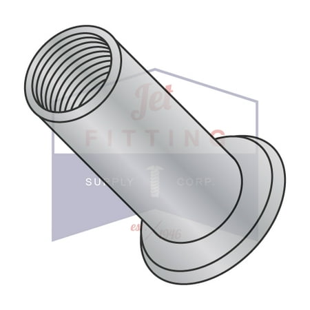 M4-0.7 x 3.00mm Large Flange Blind Threaded Inserts (Rivet Nut) | METRIC | Aluminum Alloy #5056 | Open End | NON-RIBBED | Cleaned and Polished (Quantity: (Best Way To Clean Aluminum Blinds)