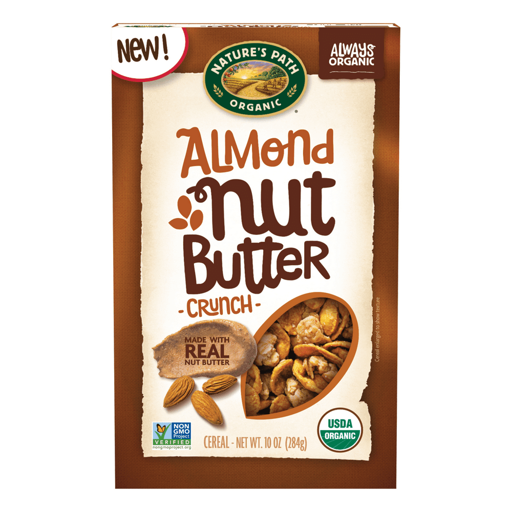 Nature's Path Organic Breakfast Cereal, Nut Butter Almond Crunch, 10 Oz