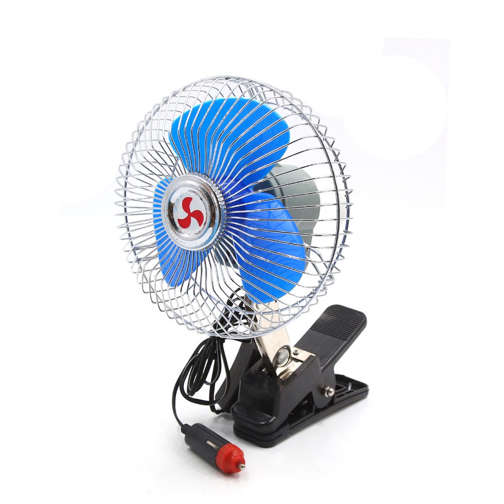 12V 35W Clipon Type Round Shape Degree Adjustable Dashboard Cooling