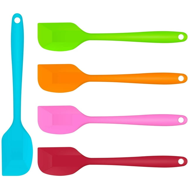5pcs Silicone Spatula Set, 8.3 inch Non-Stick Scrapers, Heat Resistant Spatulas for Nonstick Cookware, Flexible Cooking Utensil Set for Cake/Cream/Pastry/Butter/Batter Mixing/Cooking