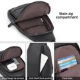 thumbnail image 4 of Bandolera CLUCI para mujer de piel, talla grande, color negro, 4 of 8