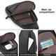 thumbnail image 4 of Bandolera CLUCI para mujer de piel, talla grande, color negro, 4 of 8