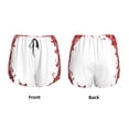 thumbnail image 3 of Balery Winter Christmas Snowflake Pantalones cortos deportivos para mujer con forro y dos bolsillos, elásticos, para entrenamiento, gimnasio, yoga-Small, 3 of 7