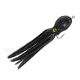 thumbnail image 2 of Falda de calamar suave para pesca de arrastre, cebo de 4 pulgadas con anzuelos, aparejos de pesca realistas Negro, 2 of 8