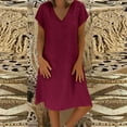 thumbnail image 2 of Robe d'Été pour Femmes Style Feminino Vestido T-Shirt Coton Décontractée Grande Taille Robe pour Dames, 2 of 6