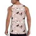thumbnail image 3 of Gaeub Funny Chicken Men's Athletic Tank Top, Workout Sleeveless Shirts, Running Tank Tops for Gym, Running, Training - Small, 3 of 9