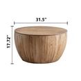 thumbnail image 3 of 31.50"Vintage Style Bucket Shaped Coffee Table for Office, Dining Room and Living Room, 3 of 11