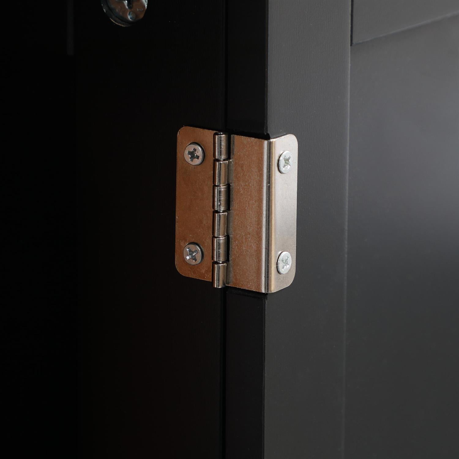 Demi Bonn 23" Compact Bathroom Storage Cabinet with 2 Doors and U-Shelf Design, Pedestal Sink Cabinet for Space Saving, Black