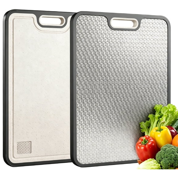 Titanium Cutting Board for Kitchen Double-Sided Chopping Boards 16"x11"